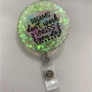 Glittery Green Key & Card Holder